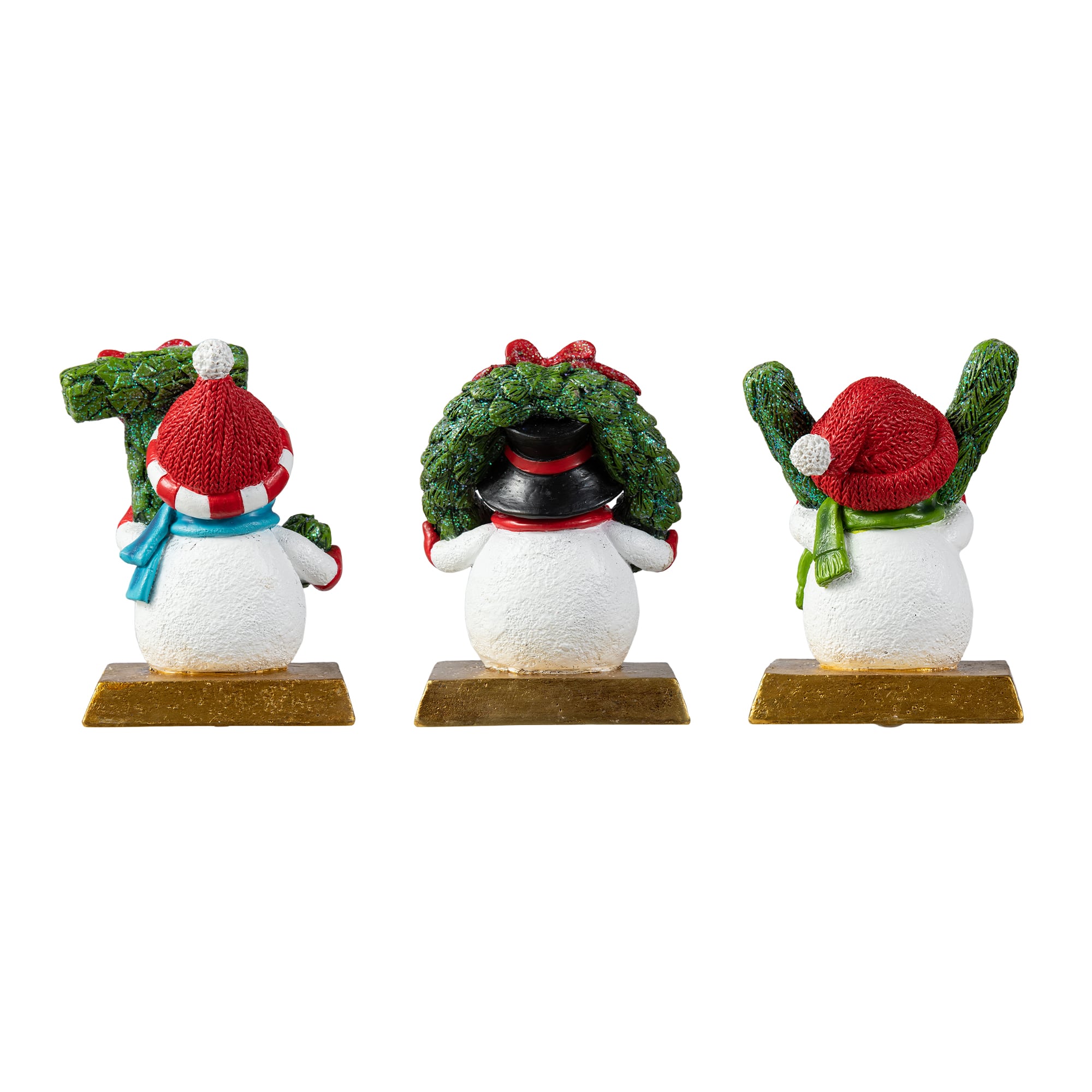 Glitzhome® 5.5" JOY Stocking Holder Set